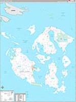 San Juan, Wa Carrier Route Wall Map